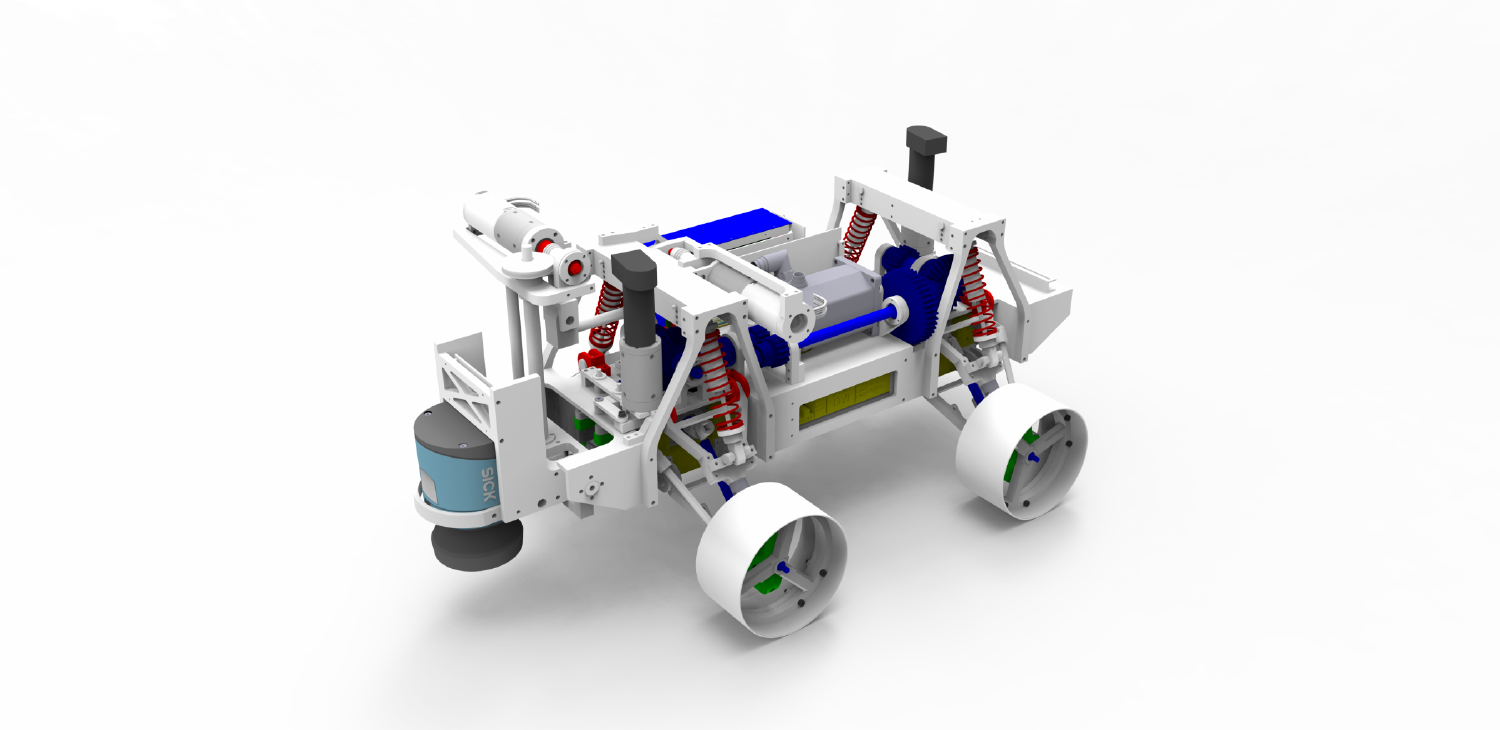 CAD render des gesamten Roboters